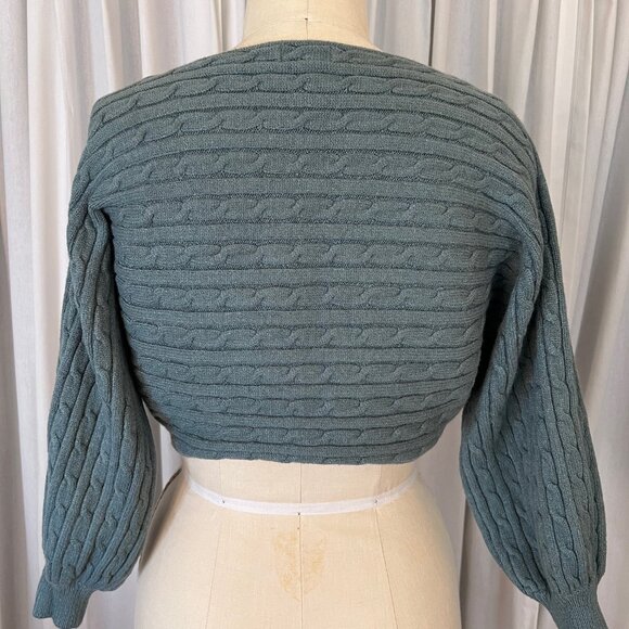 Vintage y2k Miracle Cropped Top w/Dolman Sleeves Made in the U.S.A. - Picture 4 of 6